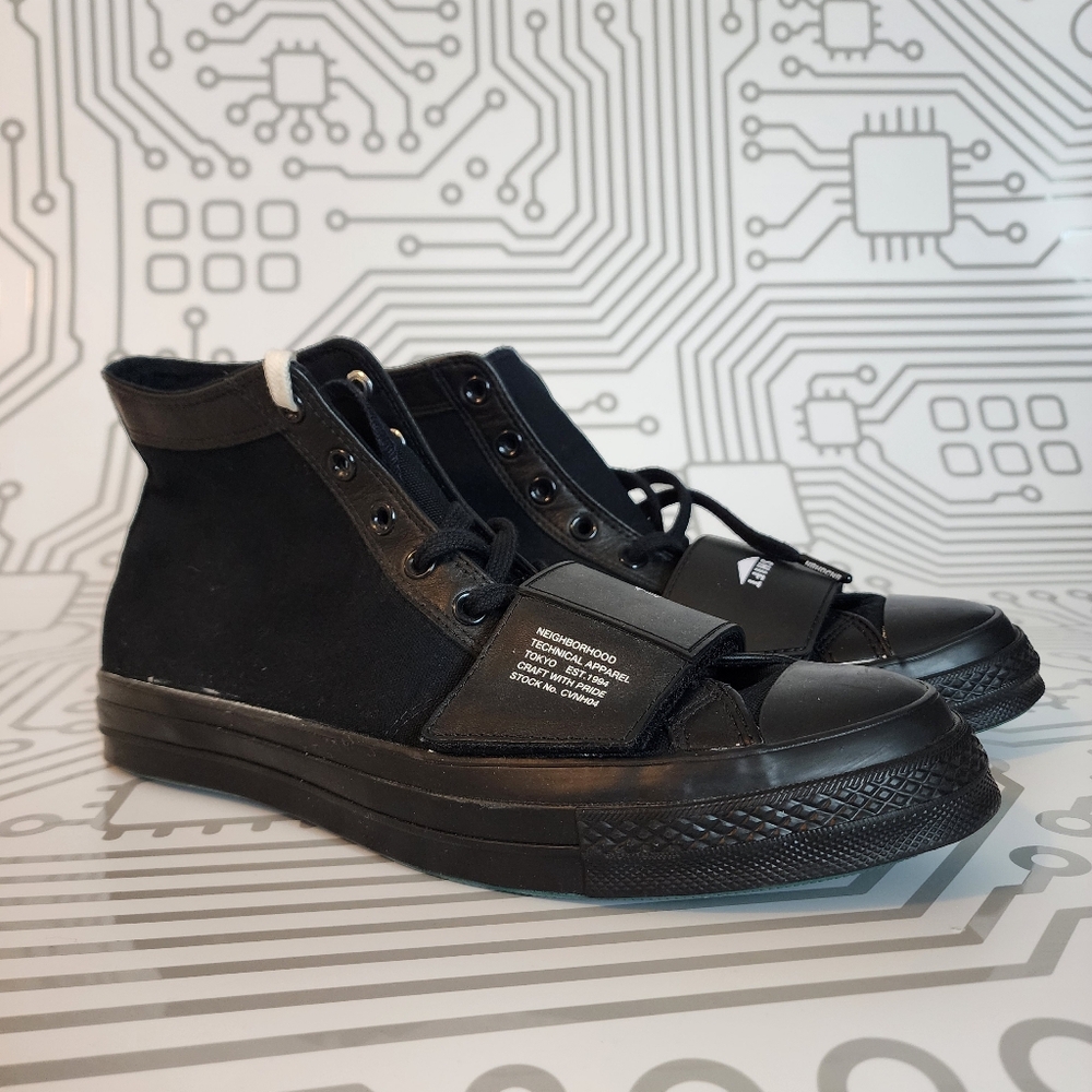 Converse Black High-Top Athletic Shoes